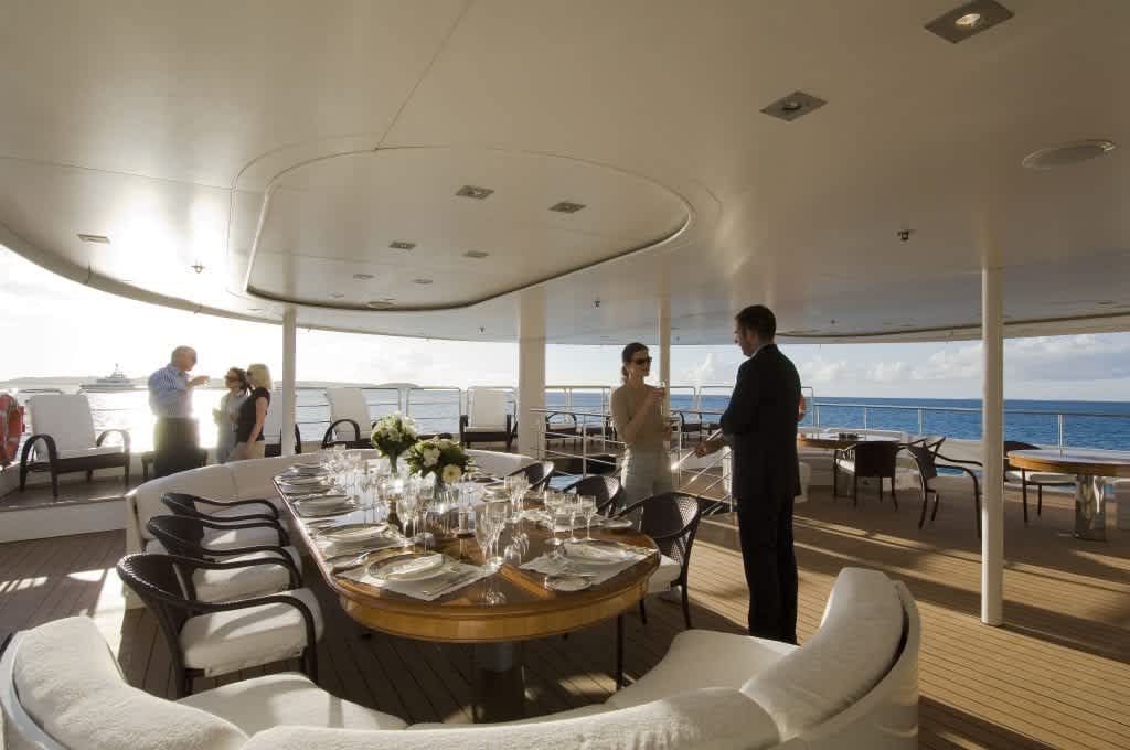 exclusive cuisine on yacht